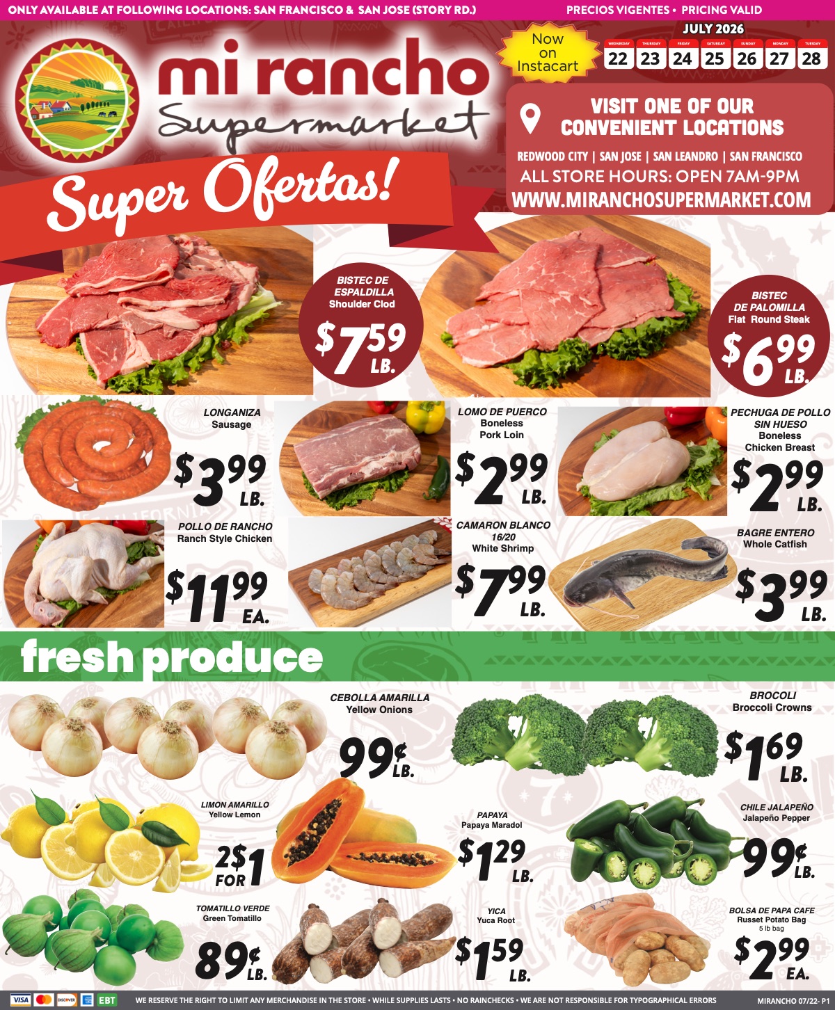 Weekly Ad Page 1
